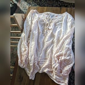 We the free oversized long sleeve blouse